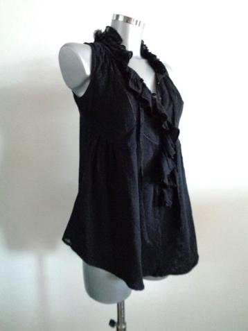 BLACK - Noir exclusieve blouse maat S/M NIEUW beschikbaar voor biedingen
