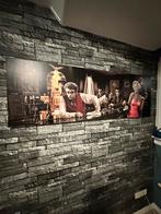 Muurschilderij groot met o.a. Elvis & Marilyn Monroe, Ophalen of Verzenden, 125 cm of meer, Schilderij, 75 cm of meer