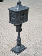 Nostalgische Engelse Vrijstaande brievenbus KS zwart, Tuin en Terras, Brievenbussen, Ophalen, Zo goed als nieuw, Aluminium, Staande brievenbus