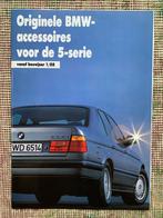 Accessoire brochure BMW 5-serie E34 1988 + prijslijst Nieuw!, Nieuw, Ophalen of Verzenden, BMW, BMW