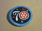 Efteling button 70 jaar blauw, Verzenden, Gebruikt, Button of Speldje