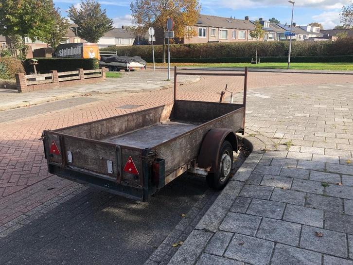 Aanhanger (bakwagen) met oploop rem tot 750 kg, Hobby en Vrije tijd, Overige Hobby en Vrije tijd, Gebruikt, Ophalen