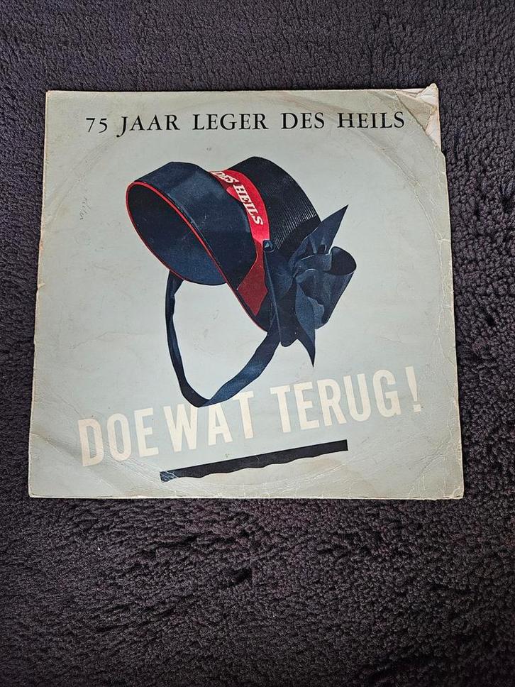 Singel vinyl 75 jaar leger des Heils doe wat terug!, Cd's en Dvd's, Vinyl | Nederlandstalig, Gebruikt, Levenslied of Smartlap