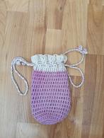 Gehaakt tasje - Lila/Wit, Ophalen of Verzenden, Zo goed als nieuw, Paars, Schoudertasje