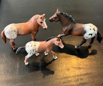 Schleich Appaloosa paarden set 