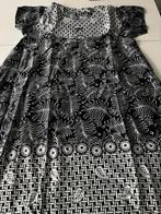 Originele Batik Jurk - Wit/Zwart, Kleding | Dames, Ophalen of Verzenden, Nieuw, Maat 46/48 (XL) of groter, Zwart