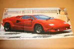 Zeldzame poster - Lamborghini Countach - Ca 1985, Ophalen of Verzenden, Zo goed als nieuw, Overige merken