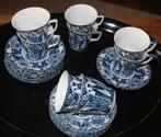 8 Kop en schotels, Lange Lijs, porselein, Ophalen of Verzenden