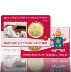Coincard 43 met Postzegel Vaticaan 2022, Ophalen of Verzenden, Vaticaanstad, 50 cent, Setje
