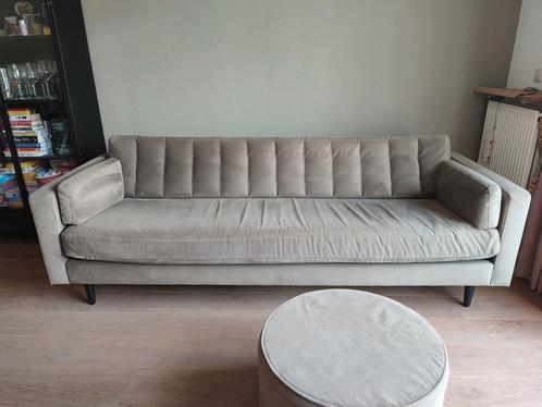 Woood 3 zits bank Livia olijf, Huis en Inrichting, Banken | Sofa's en Chaises Longues, Gebruikt, 200 tot 250 cm, 75 tot 100 cm