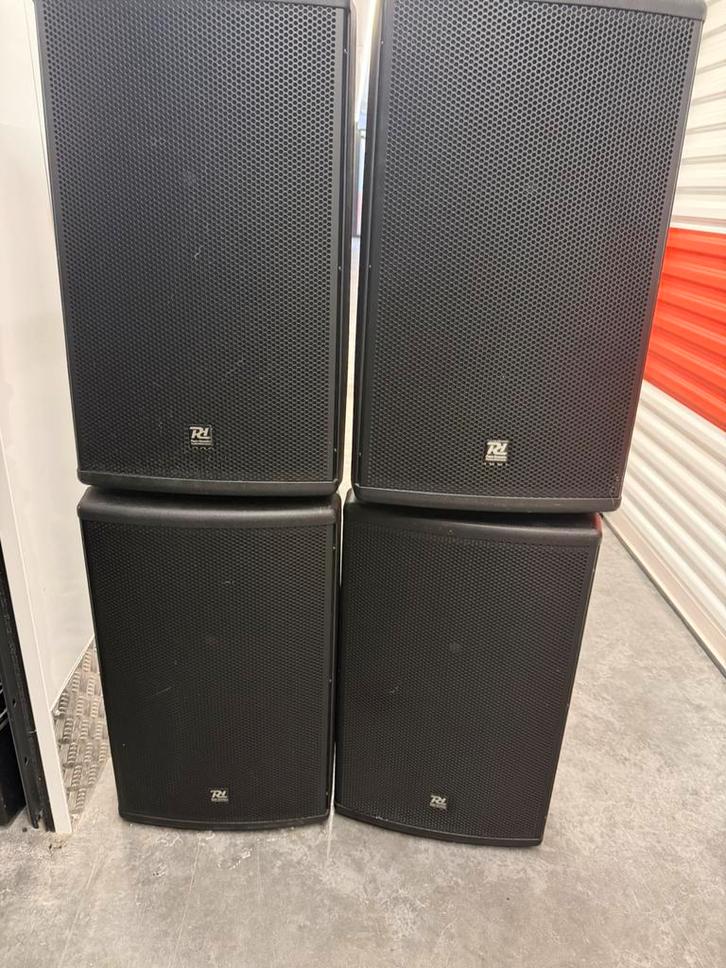 Power Dynamics boxen, Audio, Tv en Foto, Luidsprekers, Zo goed als nieuw, Front, Rear of Stereo speakers, 120 watt of meer, Overige merken