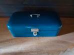 Blauwe vintage/ emaille broodtrommel, Ophalen of Verzenden