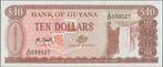 Guyana 10 dollars ND(1966-1992) UNC p.23f (# 40), Postzegels en Munten, Bankbiljetten | Amerika, Verzenden, Zuid-Amerika, Los biljet