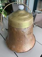 Antieke Roodkoperen Doofpot met Bronzen Voetjes, Antiek en Kunst, Ophalen of Verzenden, Koper