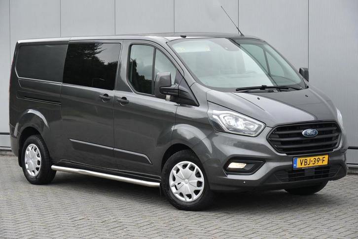 Ford Transit Custom 2.0 TDCI L2H1 Limited DC Aut 2x Schuifde, Auto's, Bestelauto's, Bedrijf, Te koop, ABS, Achteruitrijcamera