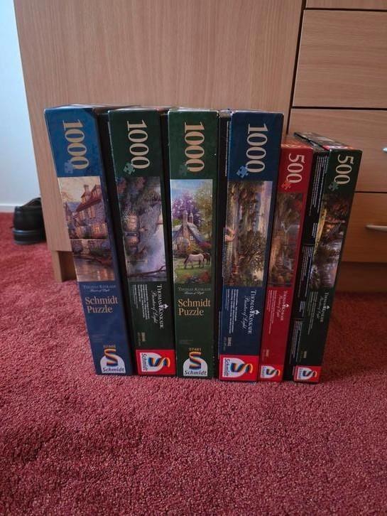 Thomas kinkade, Hobby en Vrije tijd, Denksport en Puzzels, Zo goed als nieuw, 500 t/m 1500 stukjes, Ophalen of Verzenden
