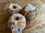Xenos Macrame Touw - 3 Bollen beige/taupe Nieuw, Hobby en Vrije tijd, Breien en Haken, Ophalen of Verzenden, Nieuw, Breien of Haken