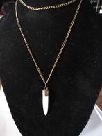 CROCK THEETH CHAIN / KRODIL TAND KETTING, Overige materialen, Verstelbaar, Verzenden, Wit