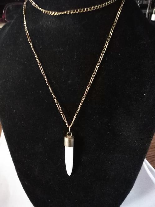 CROCK THEETH CHAIN / KRODIL TAND KETTING, Sieraden, Tassen en Uiterlijk, Kettingen, Nieuw, Overige materialen, Wit, Met hanger