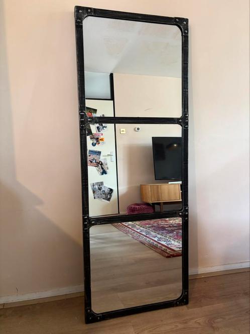 Industriële spiegel - 120 x 45 cm, Huis en Inrichting, Woonaccessoires | Spiegels, Zo goed als nieuw, Minder dan 50 cm, Rechthoekig