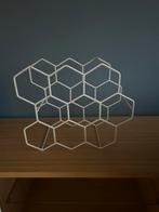 Wijnrek wit metaal honingraat, 5 tot 15 flessen, Ophalen of Verzenden, Zo goed als nieuw, Metaal