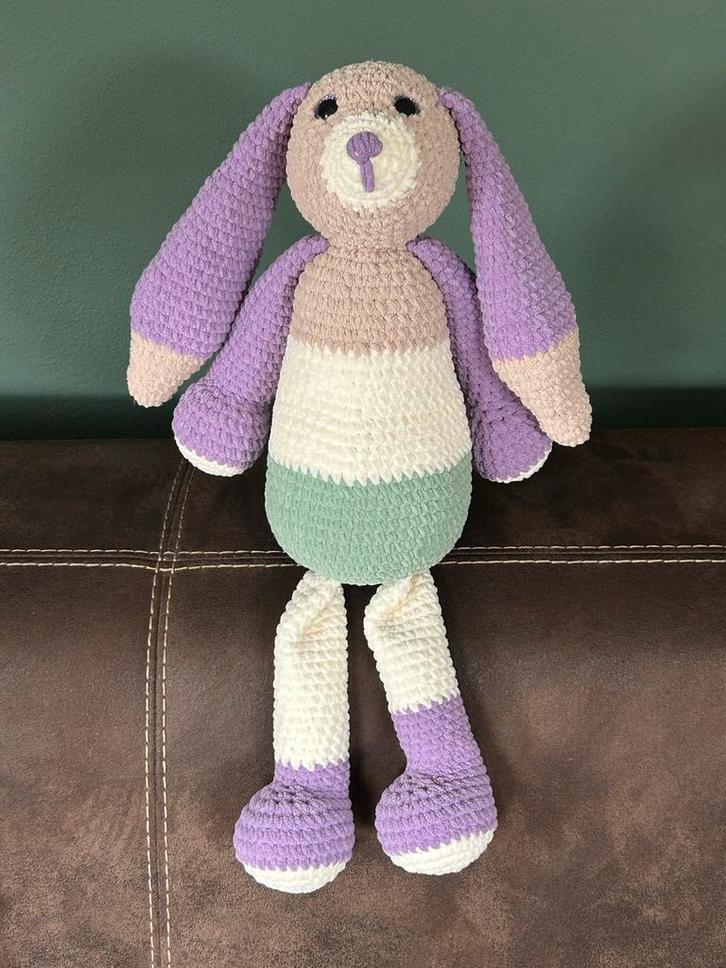 Gehaakt Konijn Knuffel - Handgemaakt, Kinderen en Baby's, Speelgoed | Knuffels en Pluche, Nieuw, Konijn, Ophalen