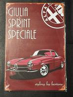 Alfa Romeo Giulia Sprint Speciale Metalen Plaat, Ophalen of Verzenden, Nieuw
