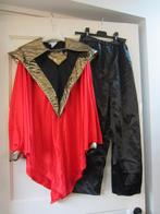 Disco Outfit Rood/Goud Zwart Maat 140, Ophalen of Verzenden, Gebruikt, 134 t/m 140, Meisje
