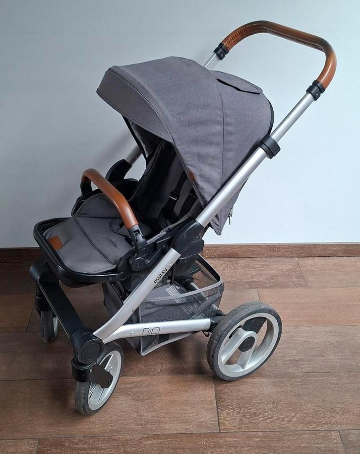 Mutsy Nio kinderwagen, Kinderen en Baby's, Kinderwagens en Combinaties, Gebruikt, Kinderwagen, Mutsy, Met reiswieg, Verstelbare duwstang