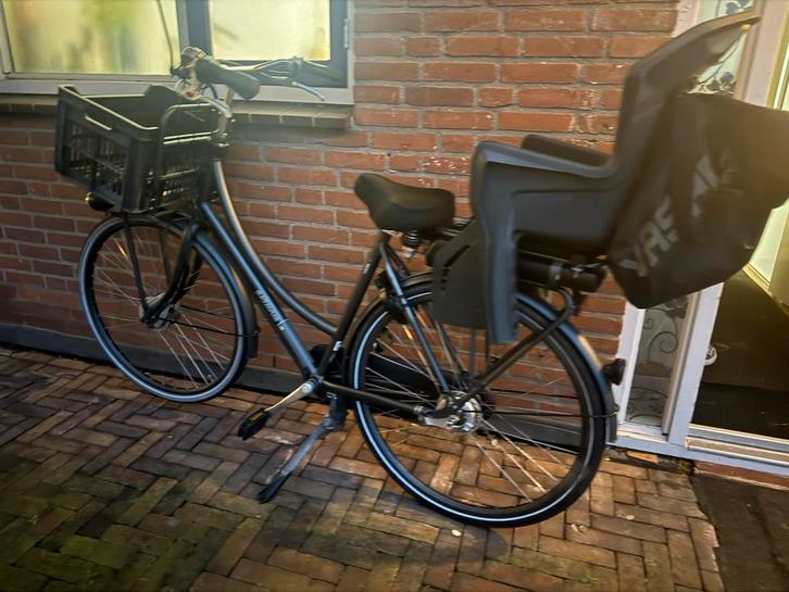 Batavus elektrische fiets met kinderzitje, Fietsen en Brommers, Fietsen | Dames | Damesfietsen, Zo goed als nieuw, Batavus, (Extra) lage instap