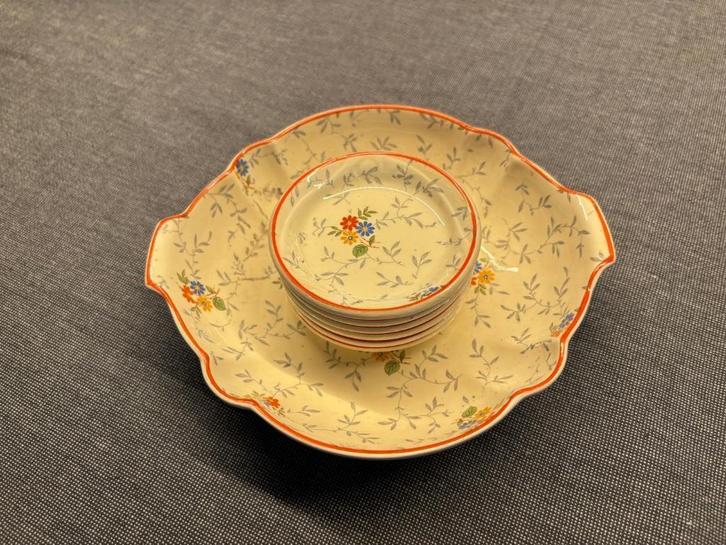 Societe Ceramique Maestricht bonbon petit fours schaaltjes, Antiek en Kunst, Antiek | Keramiek en Aardewerk, Ophalen