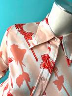 Vintage jaren 70 blouse abrikoos maat 36, Kleding | Dames, Blouses en Tunieken, Verzenden, Vintage, Maat 36 (S), Gedragen