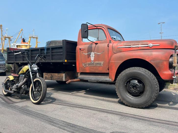 Truck f5.  Lpg Dually hot rod  0634356353 💥, Auto's, Oldtimers, Bedrijf, Ophalen of Verzenden