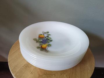 Servies arcopal Fruit de France 6 borden beschikbaar voor biedingen