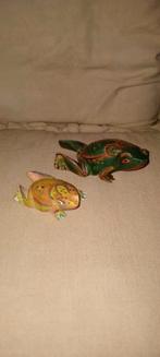 Vintage Japanse Houten Kikkers, Ophalen of Verzenden, Gebruikt, Hout, Dierenbeeld