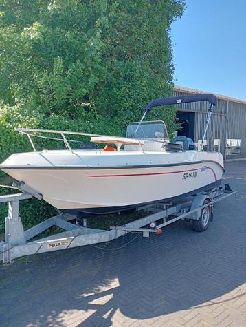 PRIJSDALING...Elan 18 CC consoleboot + 80 pk + grote trailer beschikbaar voor biedingen