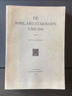 De April-mei-stakingen van 1943 - PJ Bouman, Ophalen of Verzenden, 20e eeuw of later, Gelezen