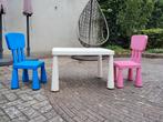 Ikea kinder tuinset met stoeltjes, Tuin en Terras, Kunststof, Gebruikt, Stoel, Ophalen
