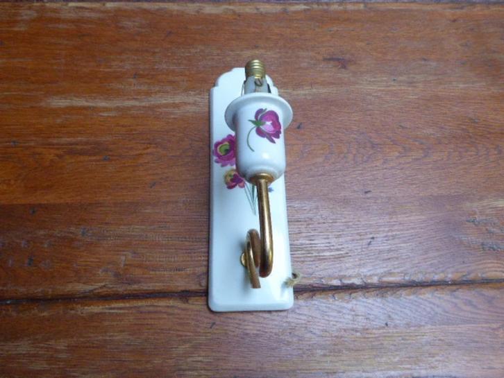 Porseleinen badkamer lampje, Porselaine de Paris, Antiek en Kunst, Antiek | Lampen, Ophalen of Verzenden