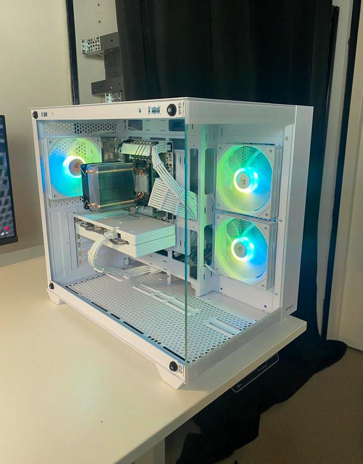 Witte Gaming PC | 16GB Ram | 12 Cores | 24 Threads, Computers en Software, Desktop Pc's, Zo goed als nieuw, 3 tot 4 Ghz, HDD, SSD