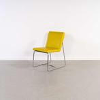 4x Leolux Spring Eetkamer Stoel Dancer Okergeel Leer -Chroom, Huis en Inrichting, Stoelen, Niet ingevuld, Overige kleuren, Niet ingevuld