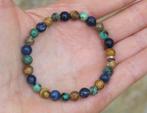 Prachtige armband, Sodaliet, Afrikaans turquoise en Jaspis, Nieuw, Elastiek, Met edelsteen, Verzenden