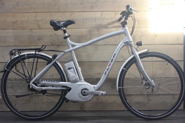 Flyer Middenmotor 7486km zilver met 3 mnd garantie, Fietsen en Brommers, Fietsen | Heren | Herenfietsen, Gebruikt