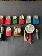 14 oude zaklampen waar van twee met origineledoosje, Ophalen of Verzenden, Gebruikt