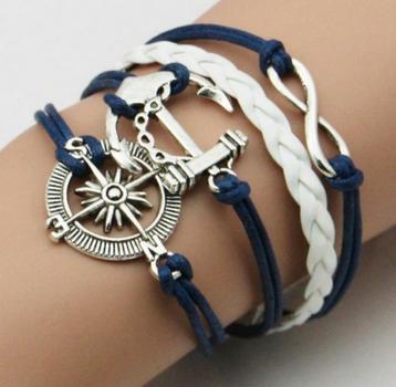 Leren schippers armband  beschikbaar voor biedingen
