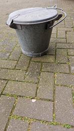 Kleine zinken vuilnisemmer Amsterdam, Huis en Inrichting, Woonaccessoires | Prullenbakken, Minder dan 50 cm, Overige materialen