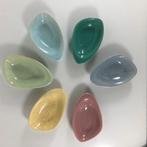 6x schaaltje Driehoek Huizen, Ophalen of Verzenden