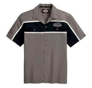 XL Harley-Davidson Zwart Grijs Mechanics SS shirt korte mouw beschikbaar voor biedingen