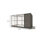 Aluminium Buitenvolière Evi | model 1, Dieren en Toebehoren, Vogels | Hokken en Kooien, Ophalen of Verzenden, Nieuw, Aluminium