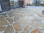 prachtig zwembadterras flagstones Kavala Brown Kwartsiet, Tuin en Terras, Nieuw, Natuursteen, Ophalen, Terrastegels